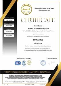 ISO 9001:2015 Certification